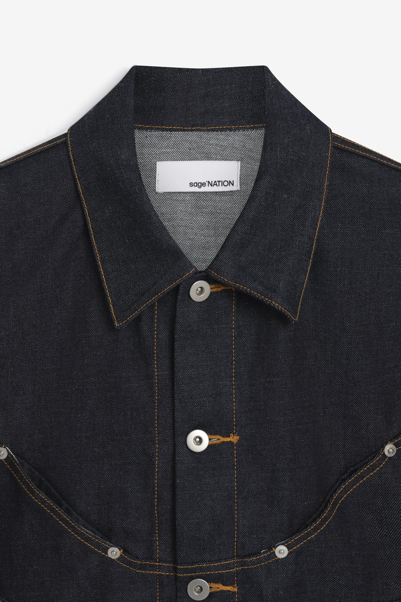 SAGE NATION Raw Indigo Jiji Denim Jacket