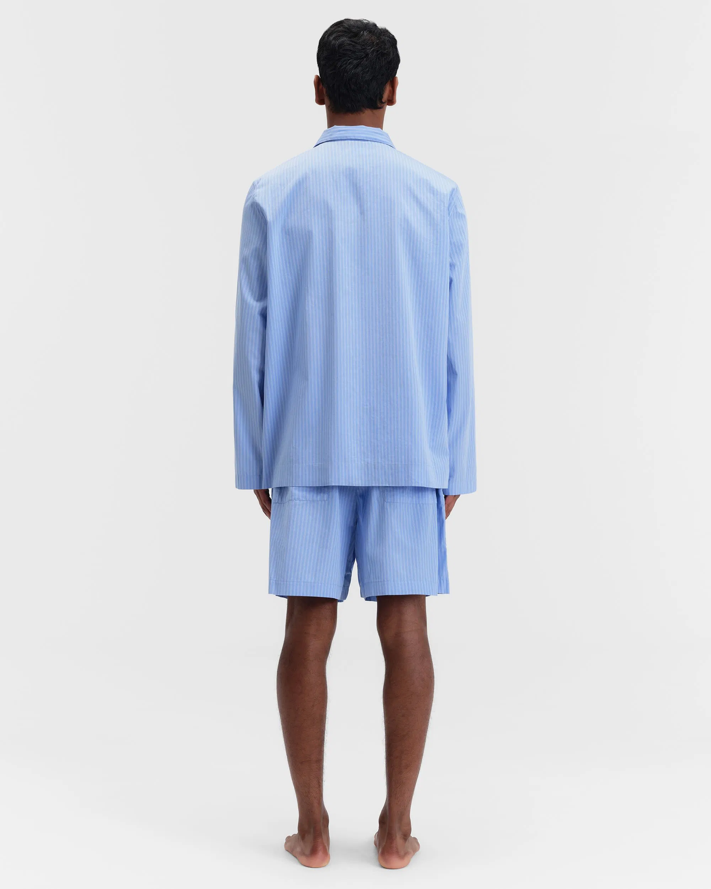 Pin Stripes Cotton Poplin Pyjamas Shorts