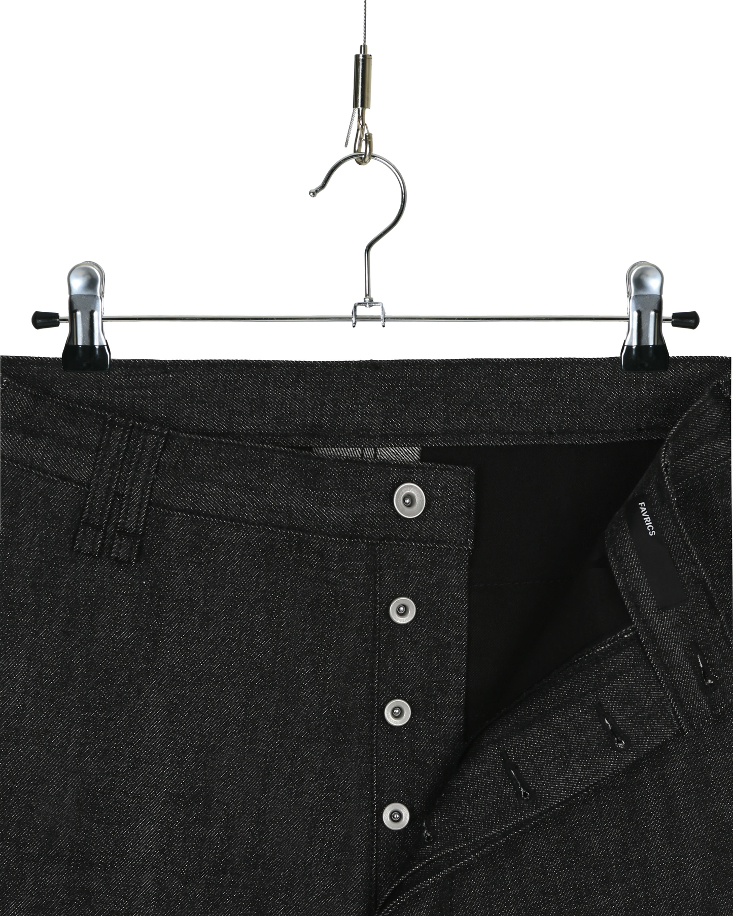 One Black Japanese Selvedge Utility Chino Pants