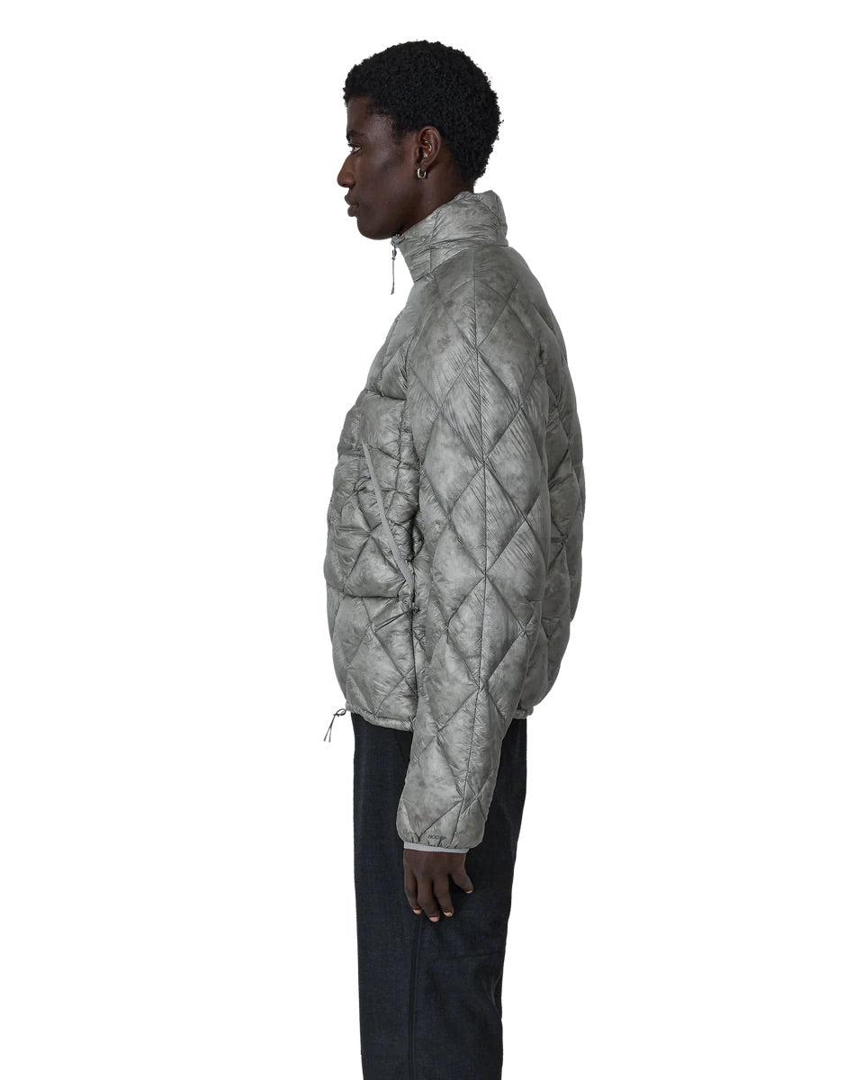 Grey Nuna 800 Fill Power Hooded Down Jacket