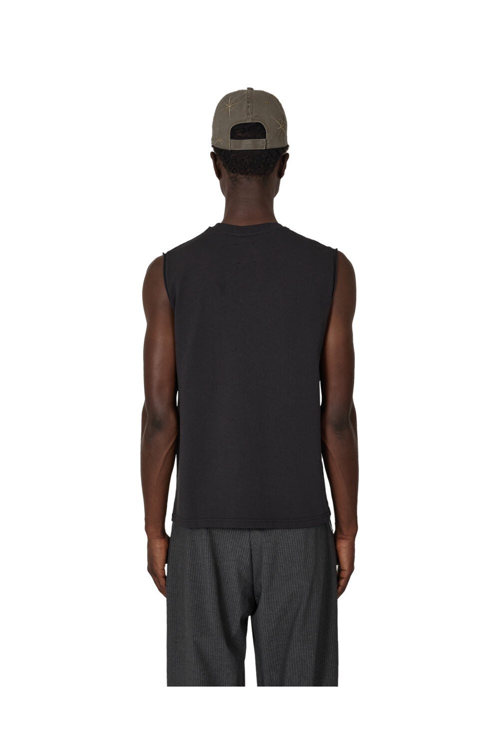 Washed Black Fai Sleeveless Tee
