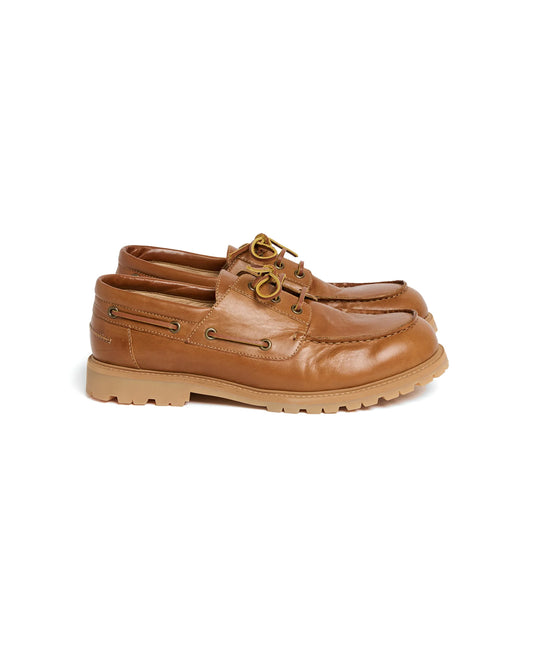 Sand Guston Lace Up Boat Shoe