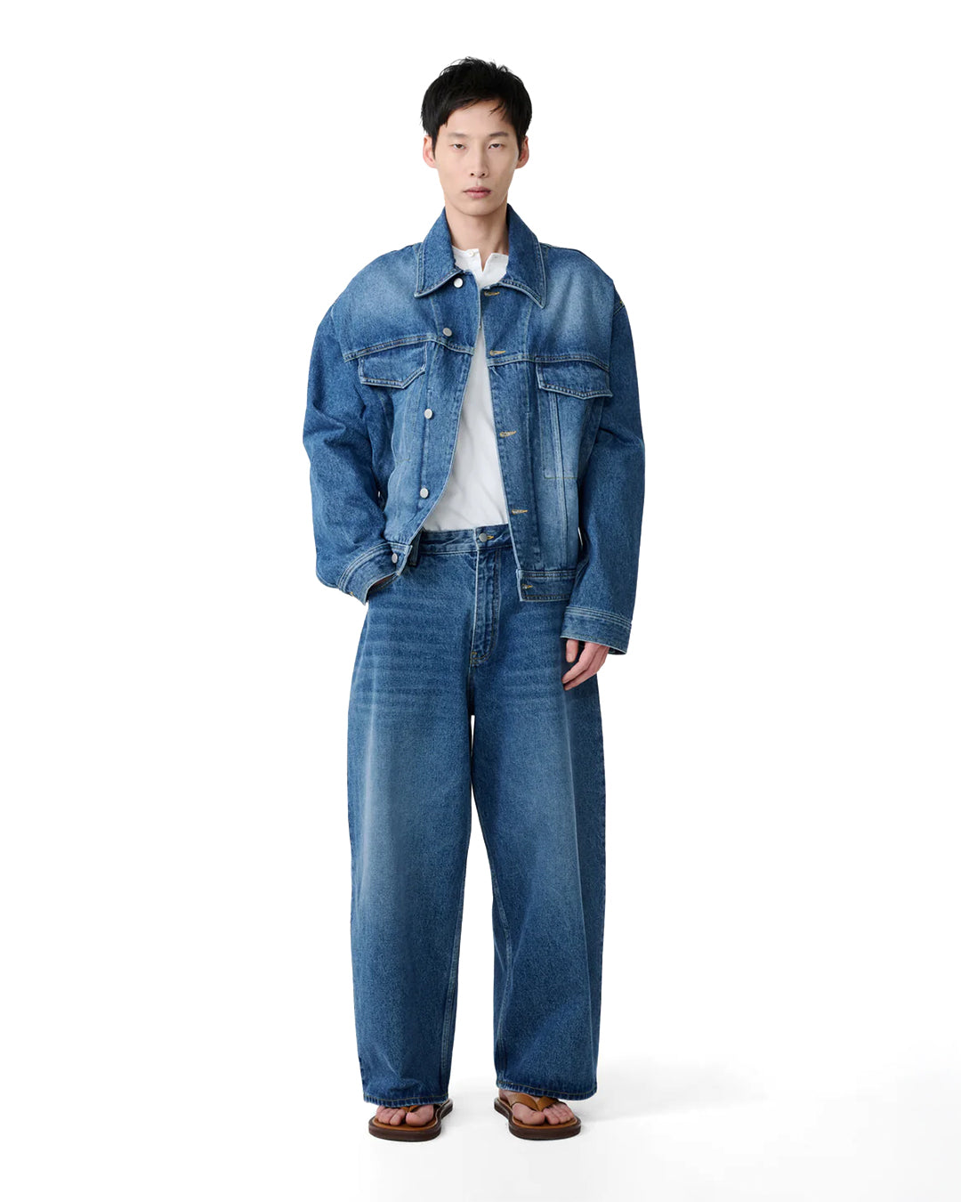 Worn Wash Indigo Paolo Volume Jean