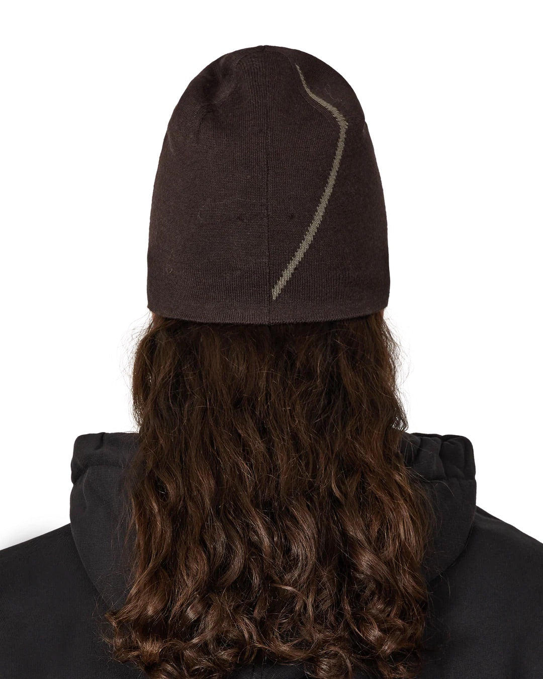 Brown Logo Wool Beanie