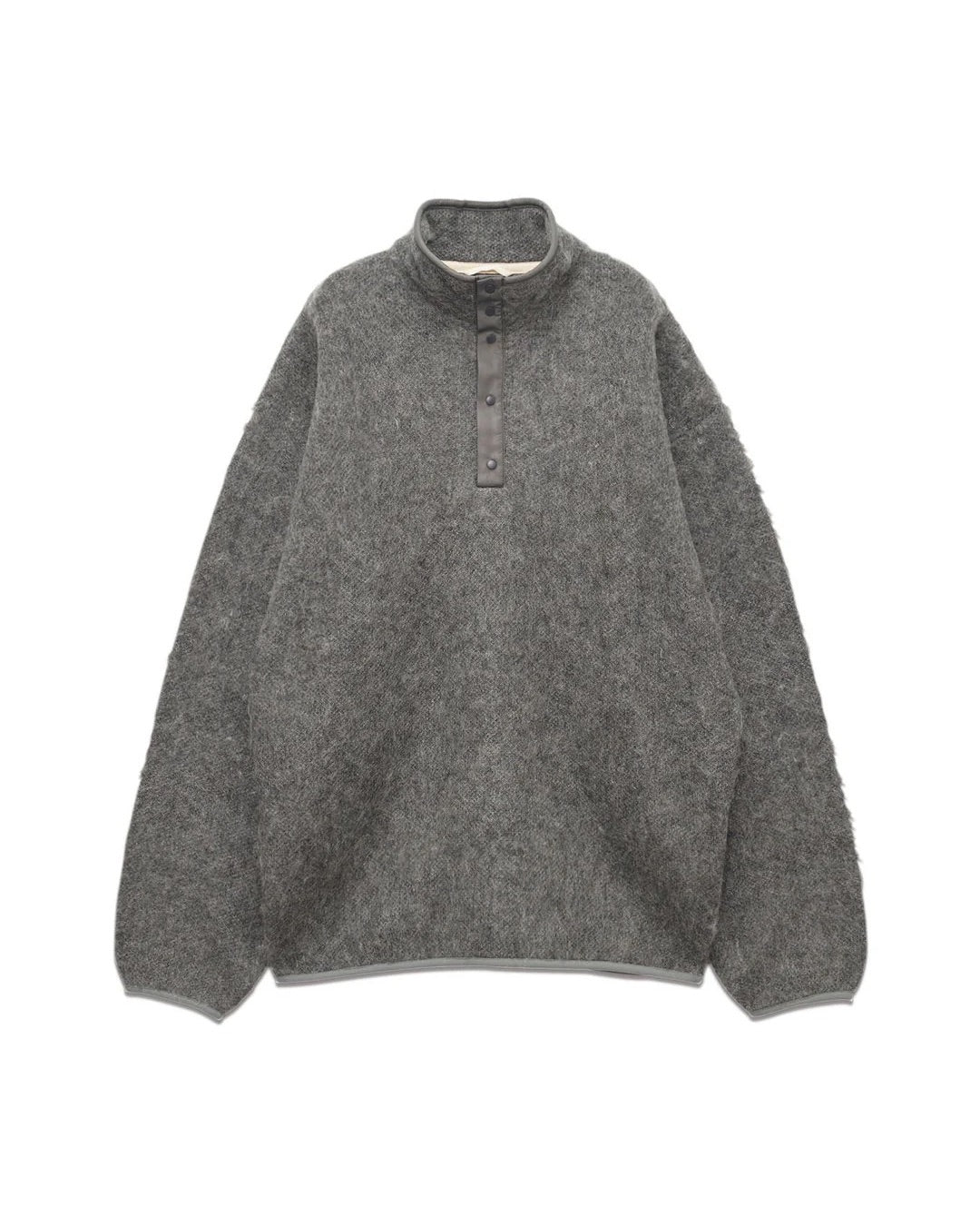 Heather Gray Pullover Mohair Sweater