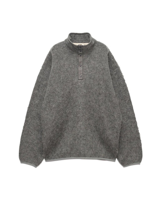 Heather Gray Pullover Mohair Sweater