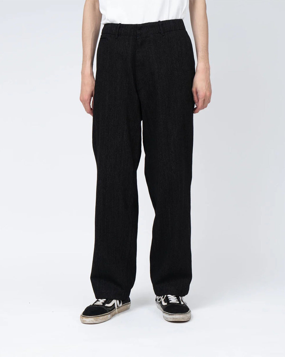 Black Wide Denim Pants