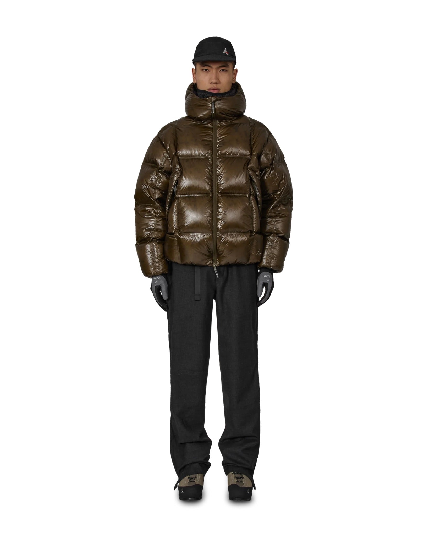 Dark Green Cube 650 Fill Power Down Jacket