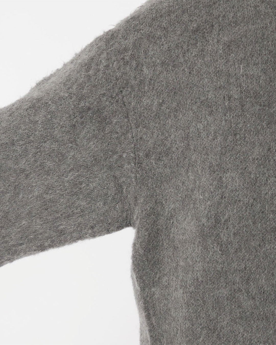 Heather Gray Pullover Mohair Sweater