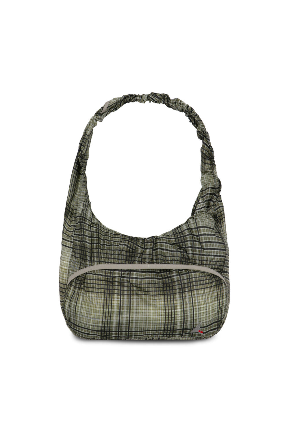 Black/Green LAKI Packable Knit Bag