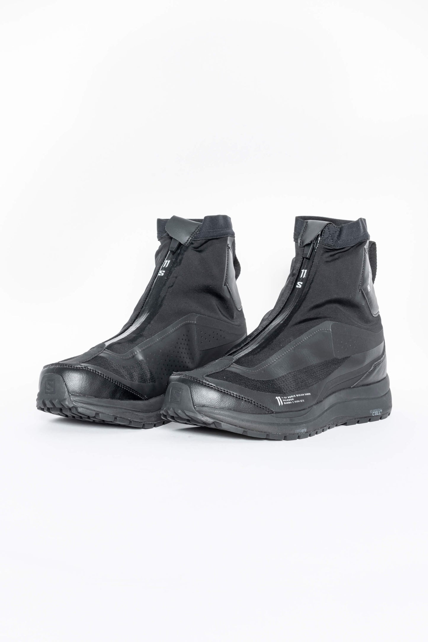 11 BY BORIS BIDJAN SABERI x SALOMON Black Bamba2 GTX High Sneakers