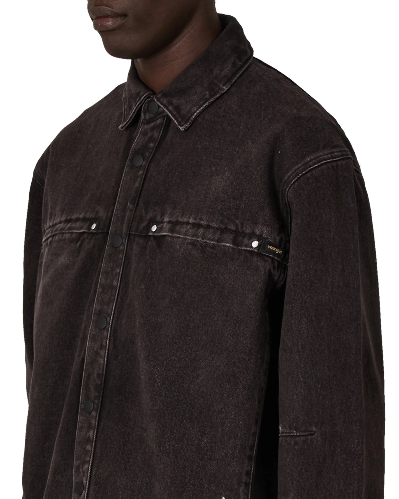 Dark Brown Lona Denim Shirt