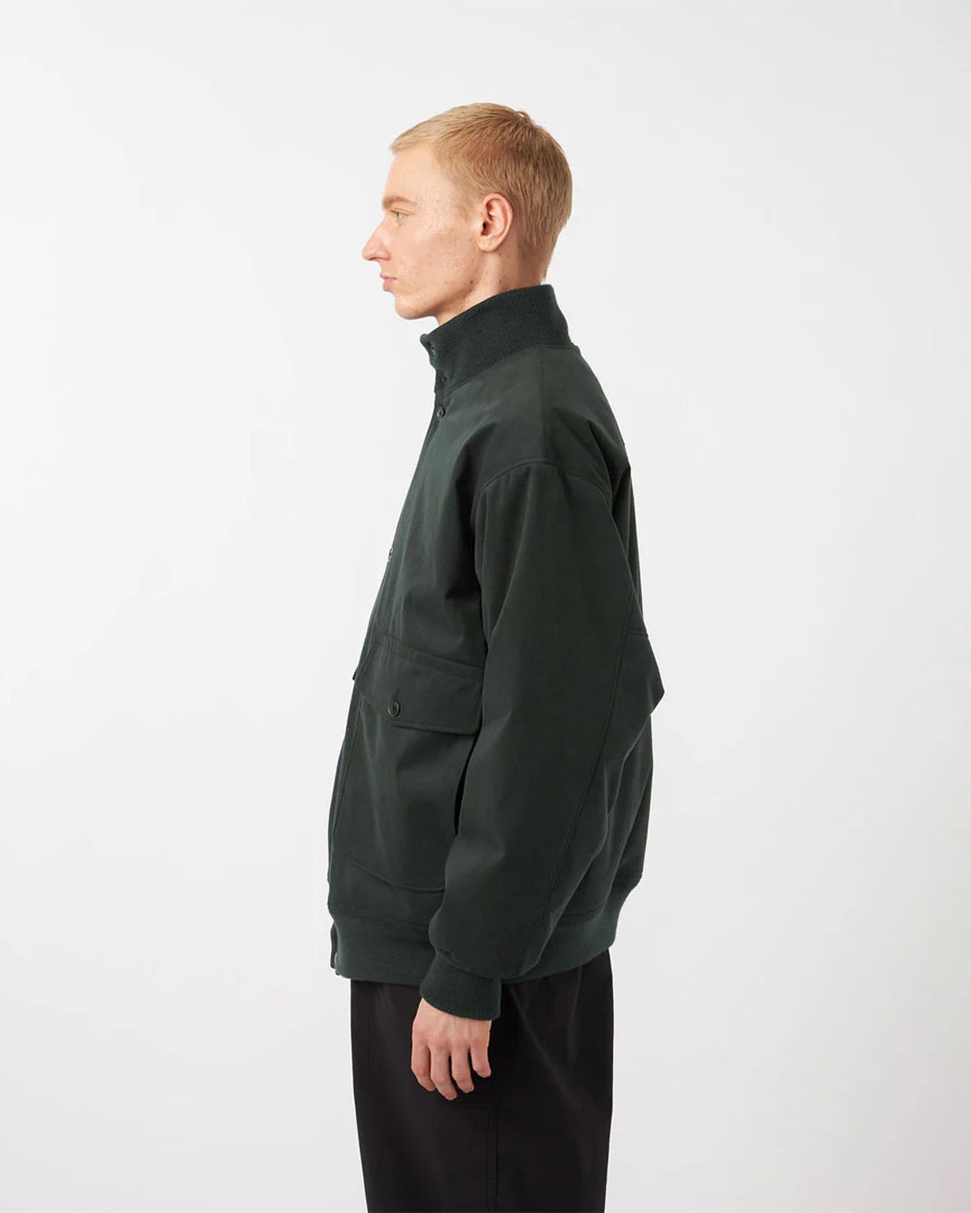 Moss Gray Insulation Crew Jacket