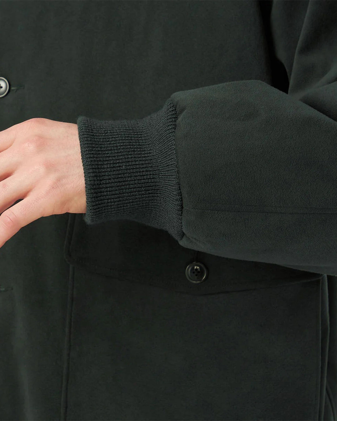 Moss Gray Insulation Crew Jacket