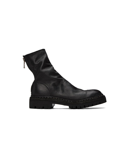 Black Horse Leather 796VX Back Zip Boots
