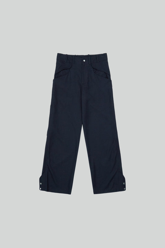 _J.L - A.L_ Lapis Blue Permian Trousers