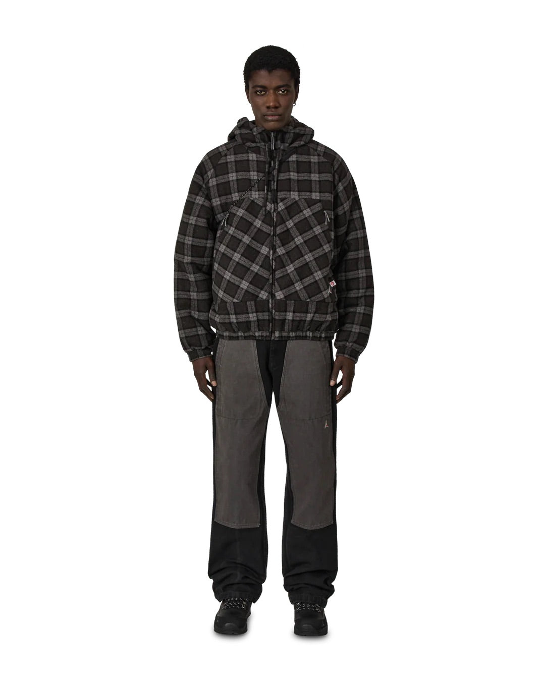 Anthracite Logger Wool Primaloft Checked Jacket