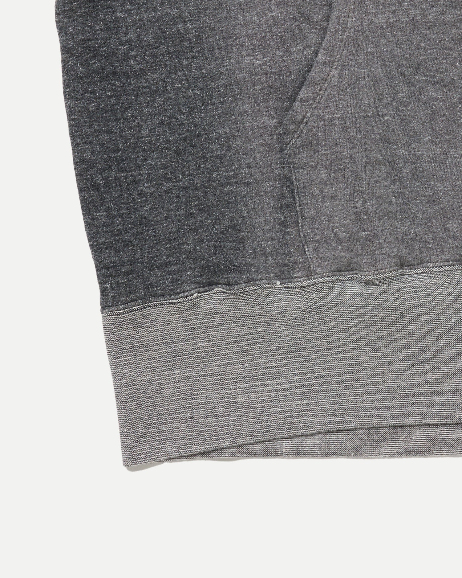 Bleached Heather Gray Lot.606 Hooded Shirt