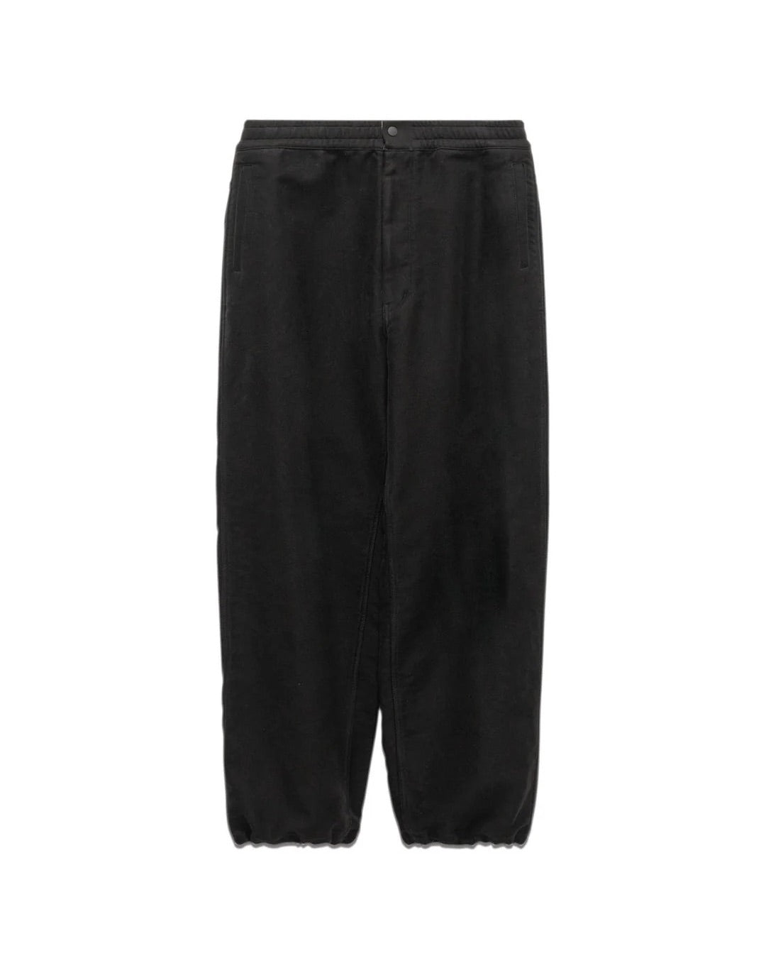 Black Velveteen Deck Pants