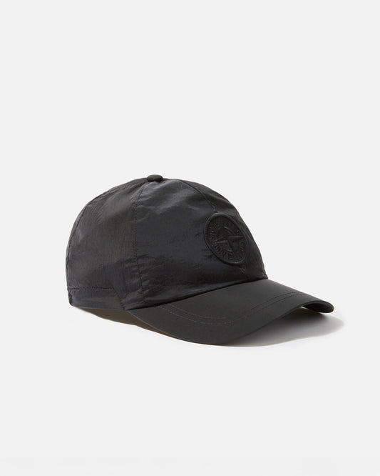 Black Nylon Metal in ECONYL Baseball Cap