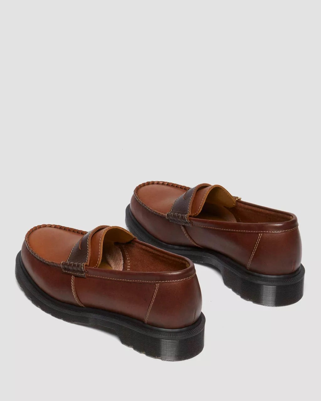 Brown+Amber Penton Leather Loafer
