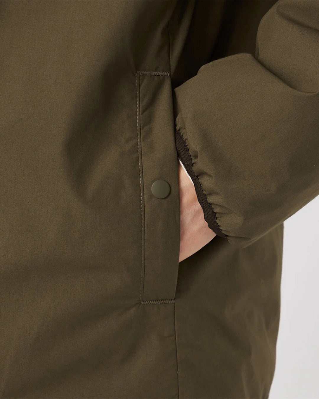 Brown Reversible Down Cardigan