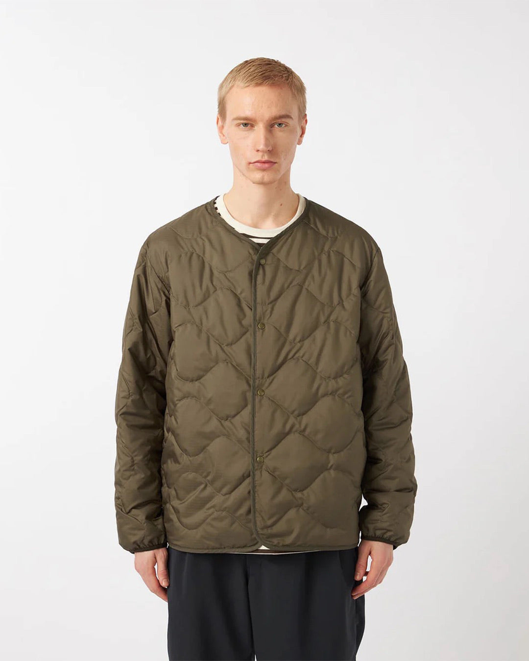 Brown Reversible Down Cardigan