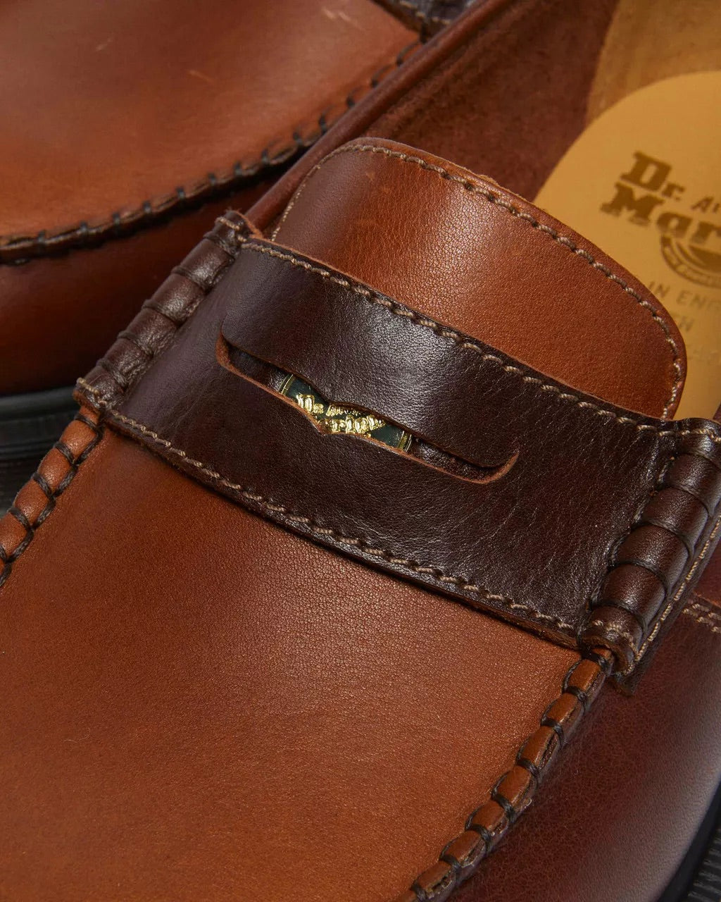 Brown+Amber Penton Leather Loafer