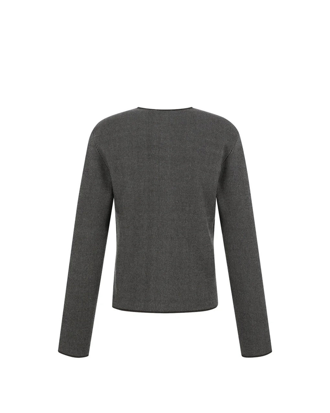 Brown Stripe Button Up Cardigan