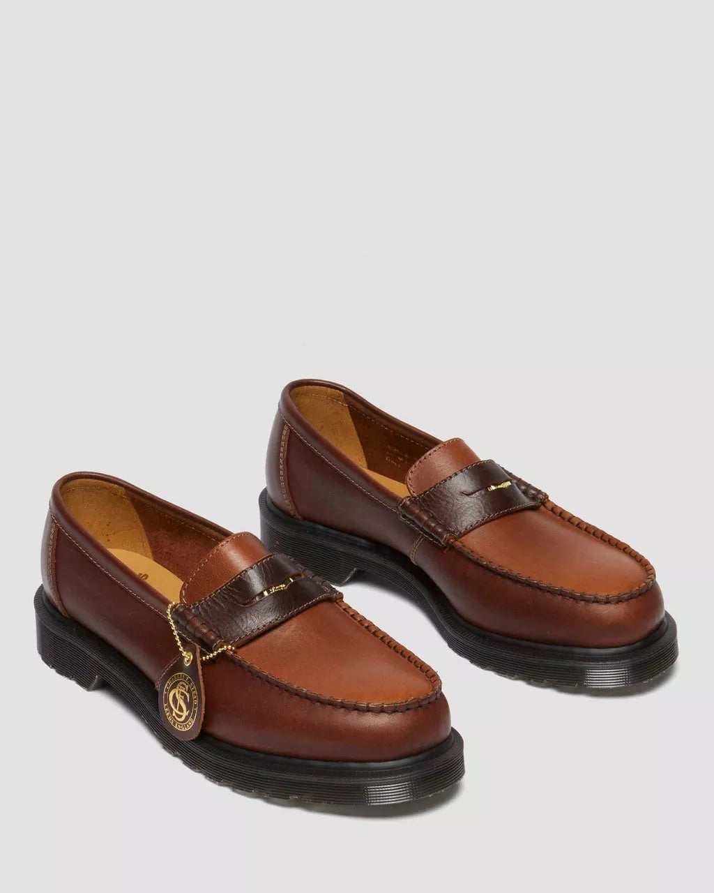 Brown+Amber Penton Leather Loafer