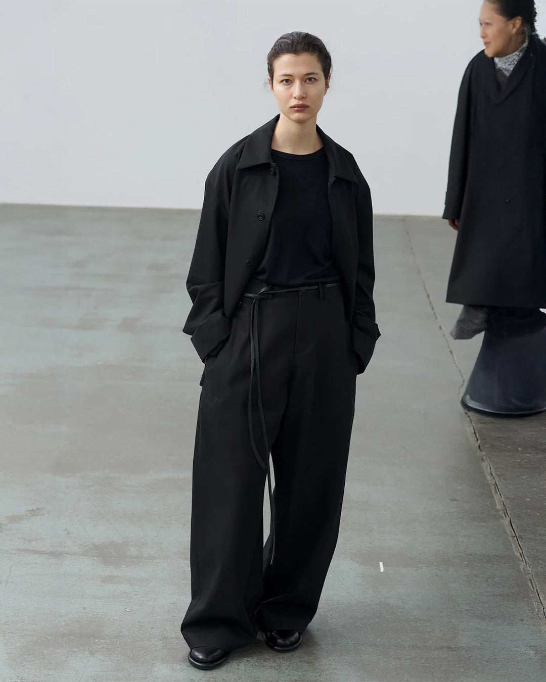 Black Wide Tailored Trouser