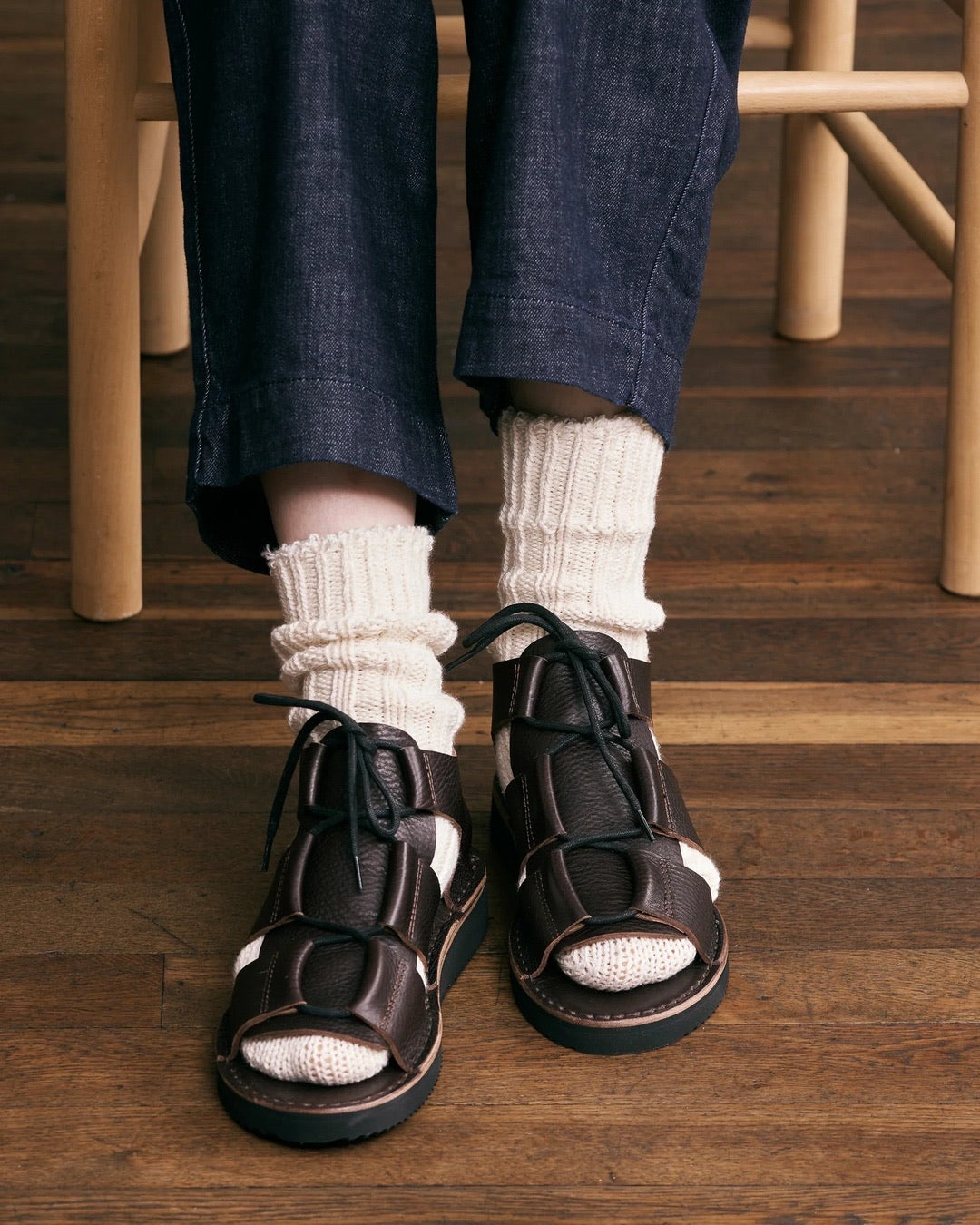 Natural Organic Cotton Low Gauge Socks