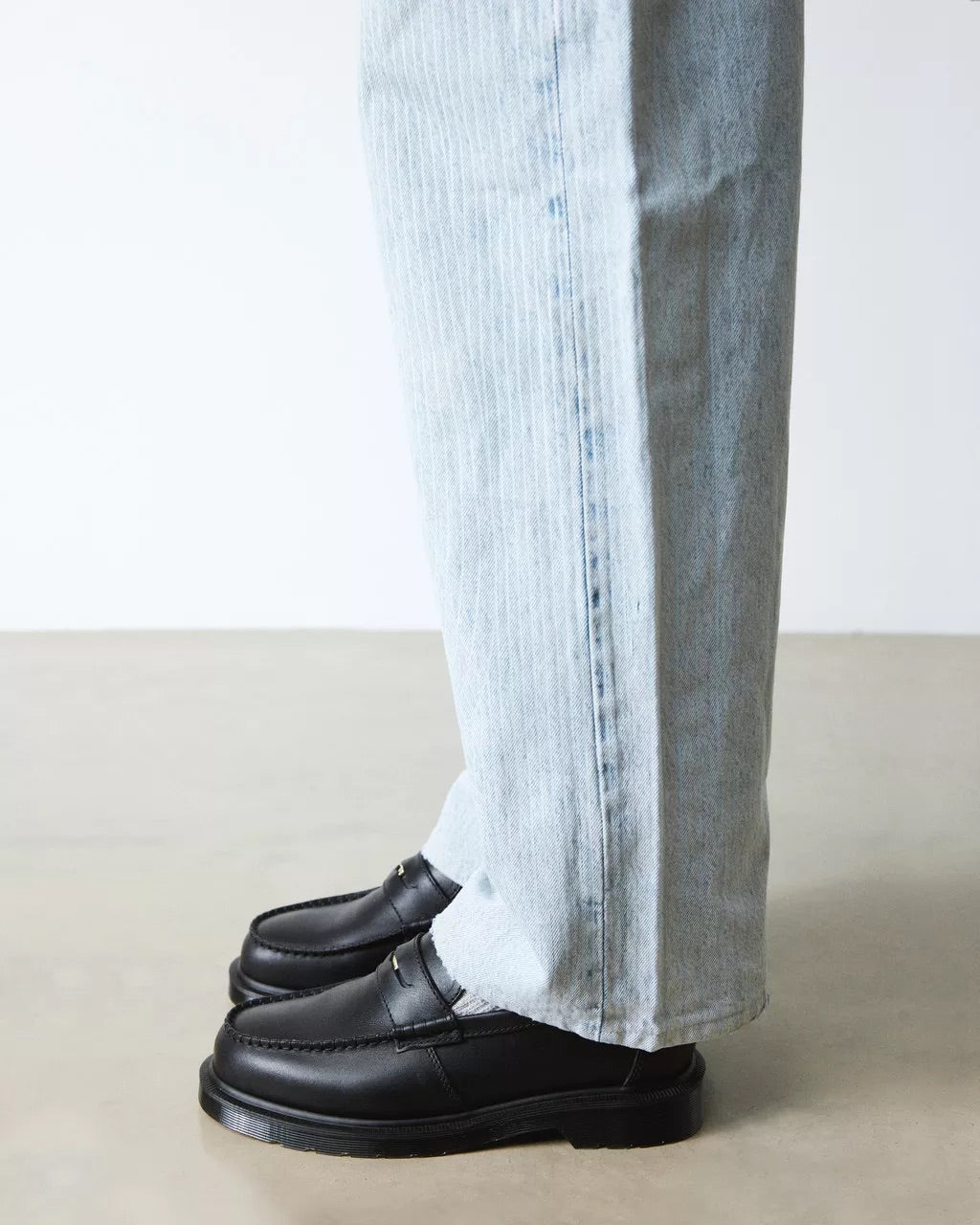 Black Penton Leather Loafer