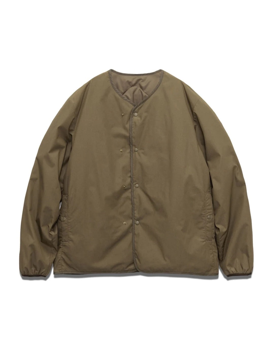 Brown Reversible Down Cardigan