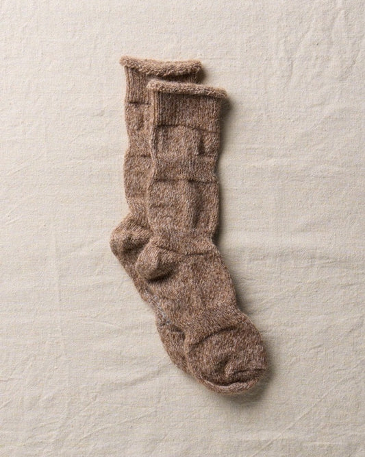 Brown Alpaca Linen "Ploot"