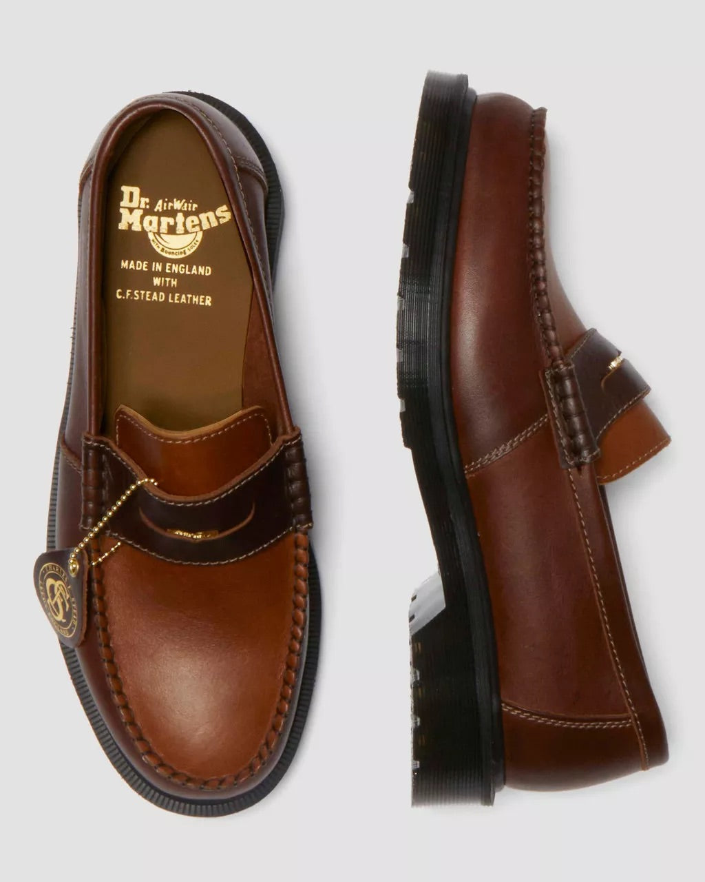Brown+Amber Penton Leather Loafer