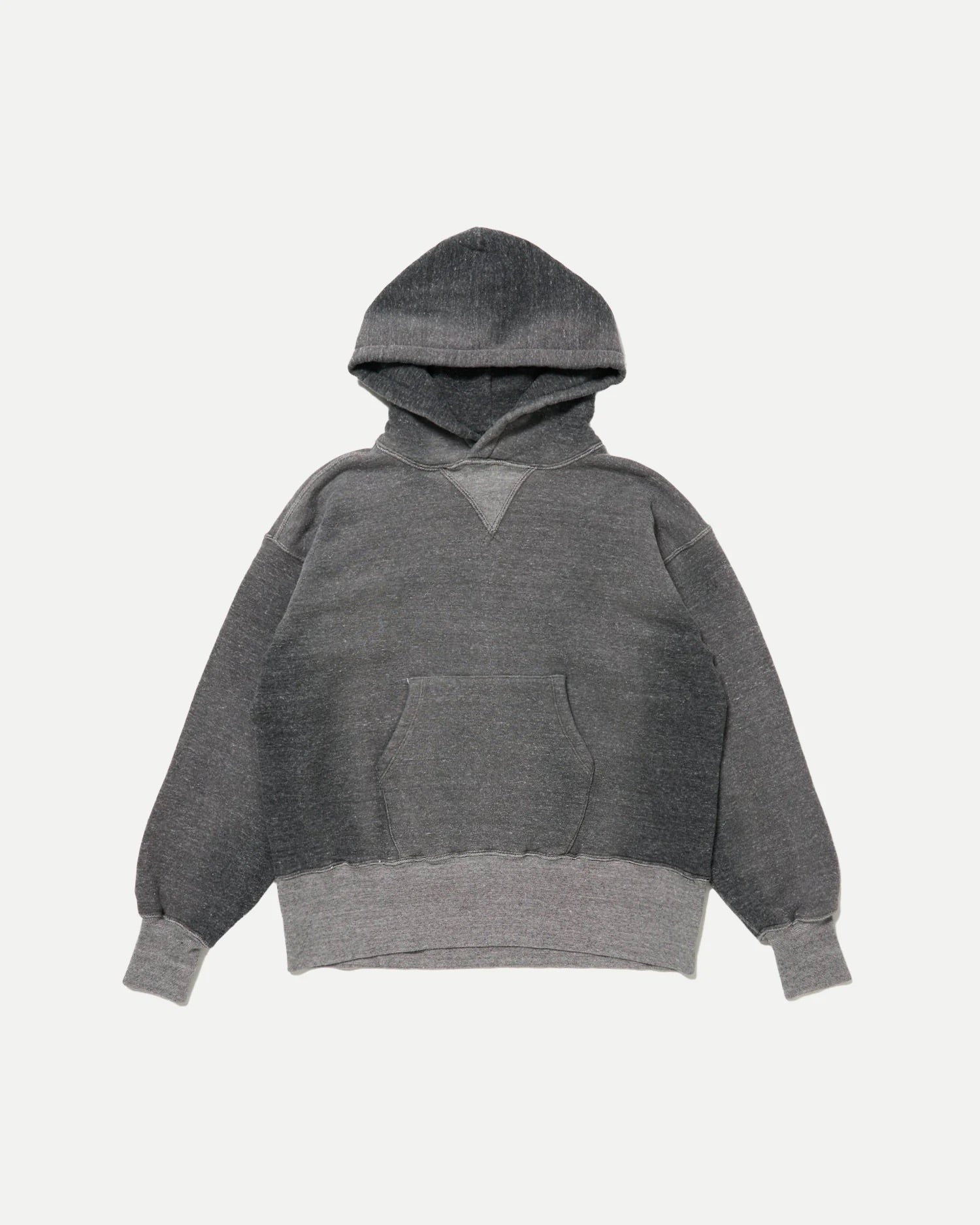 Bleached Heather Gray Lot.606 Hooded Shirt