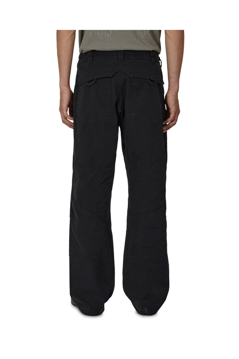 Anthracite Crimp Shaped Cotton Pants