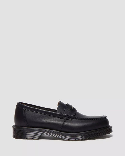 Black Penton Leather Loafer