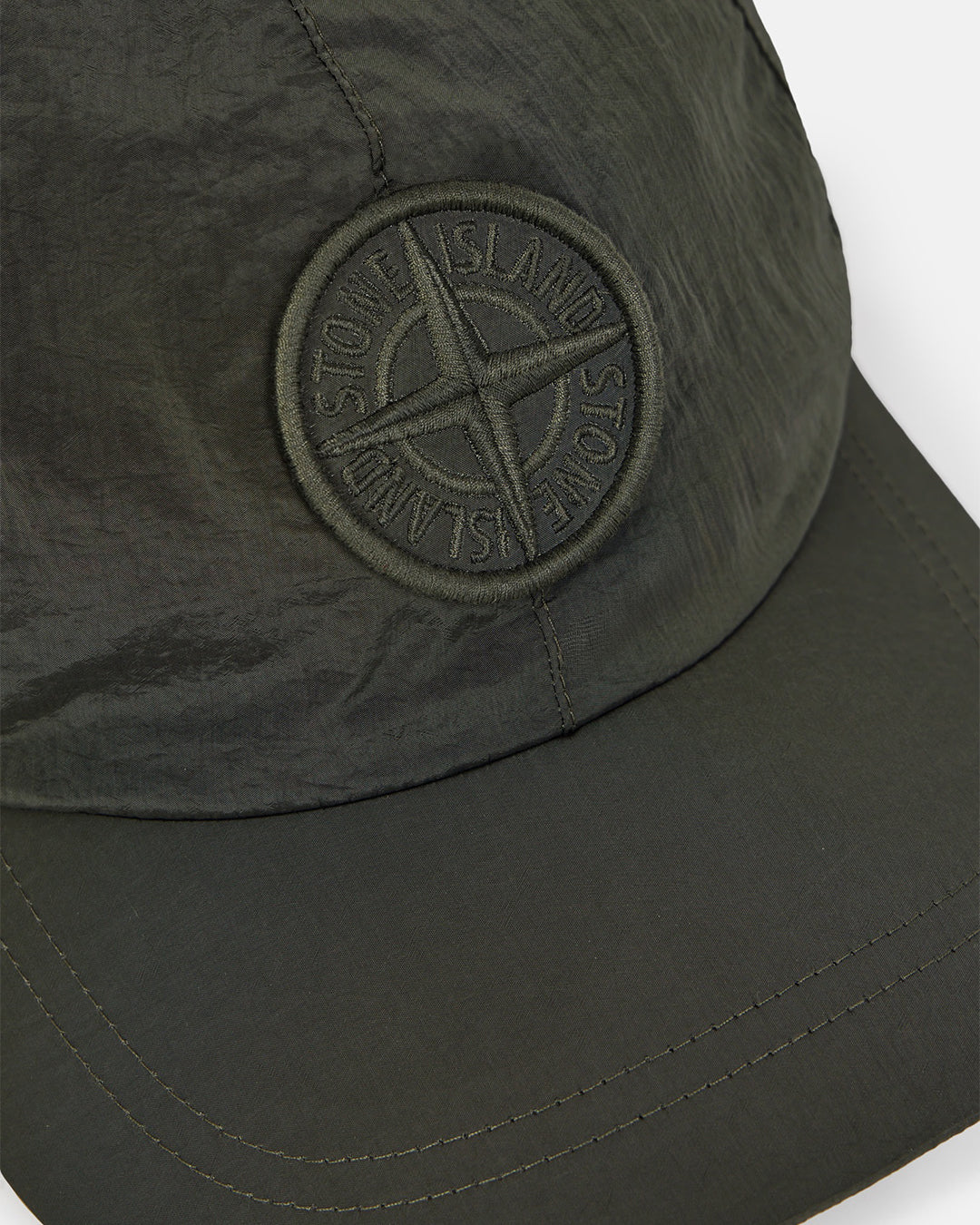 Musk Green Nylon Metal in ECONYL Baseball Cap