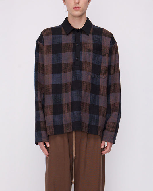 Black L/S Polo