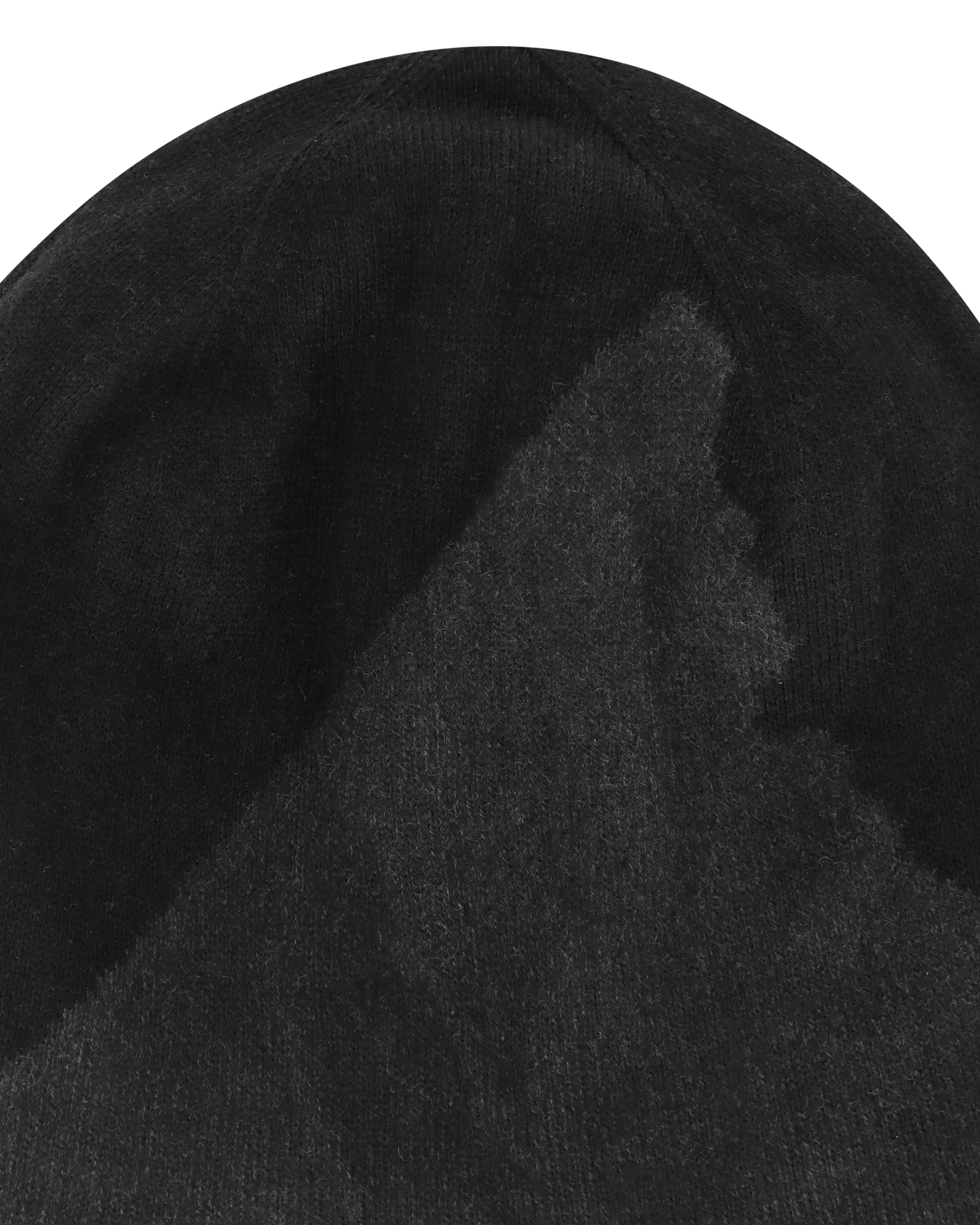 Black Logo Cotton Beanie