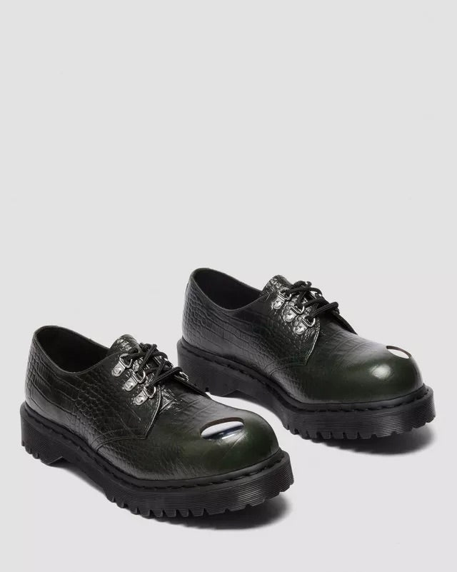 Forest Green 1461 Bex Steel Toe Leather Shoes