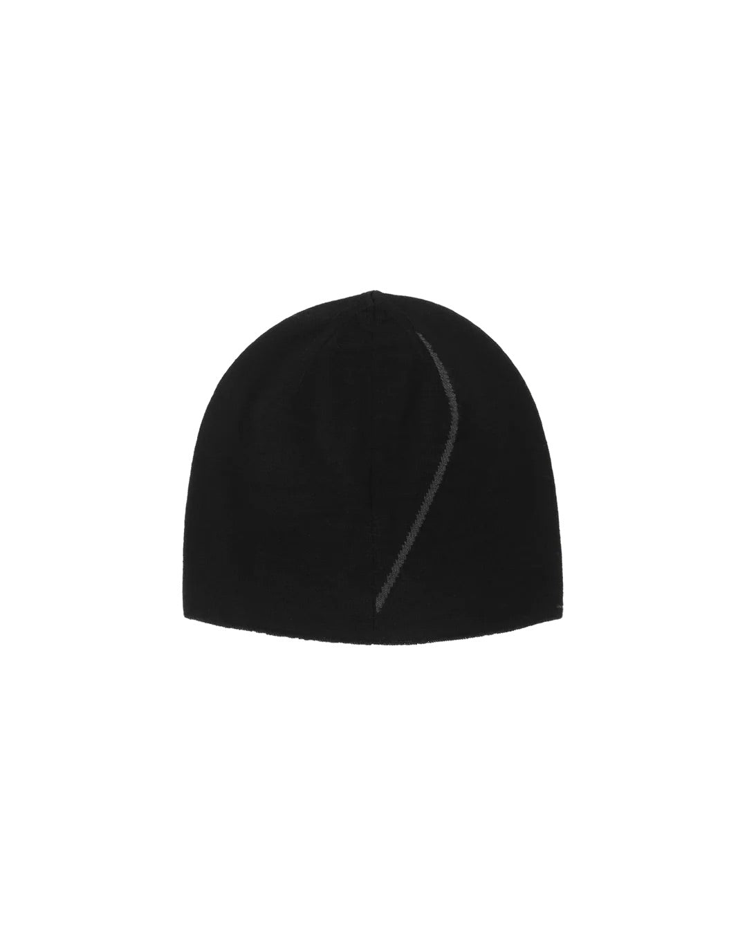 Black Logo Wool Beanie