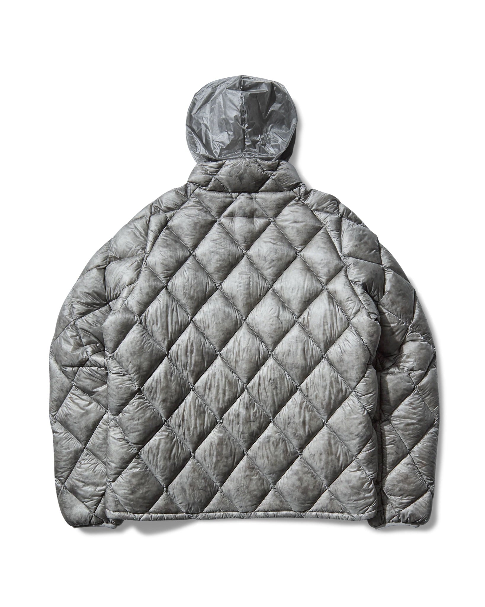 Grey Nuna 800 Fill Power Hooded Down Jacket
