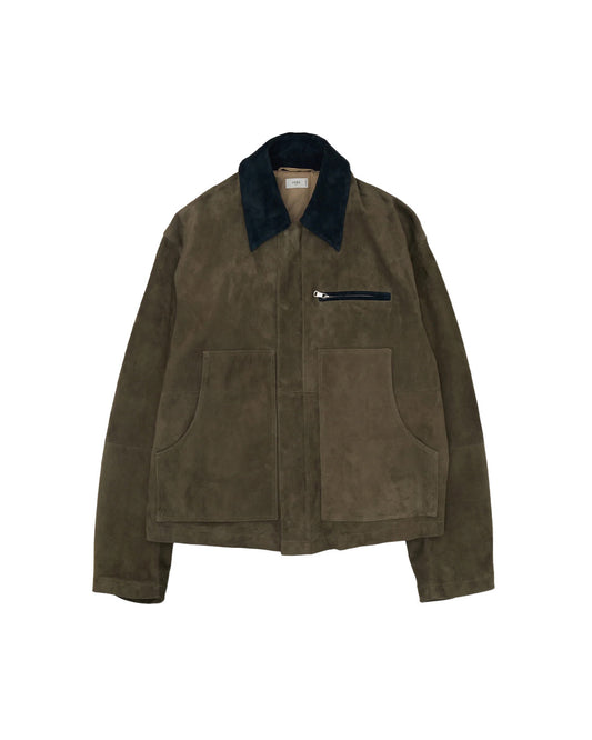 Khaki Goat Suede Blouson