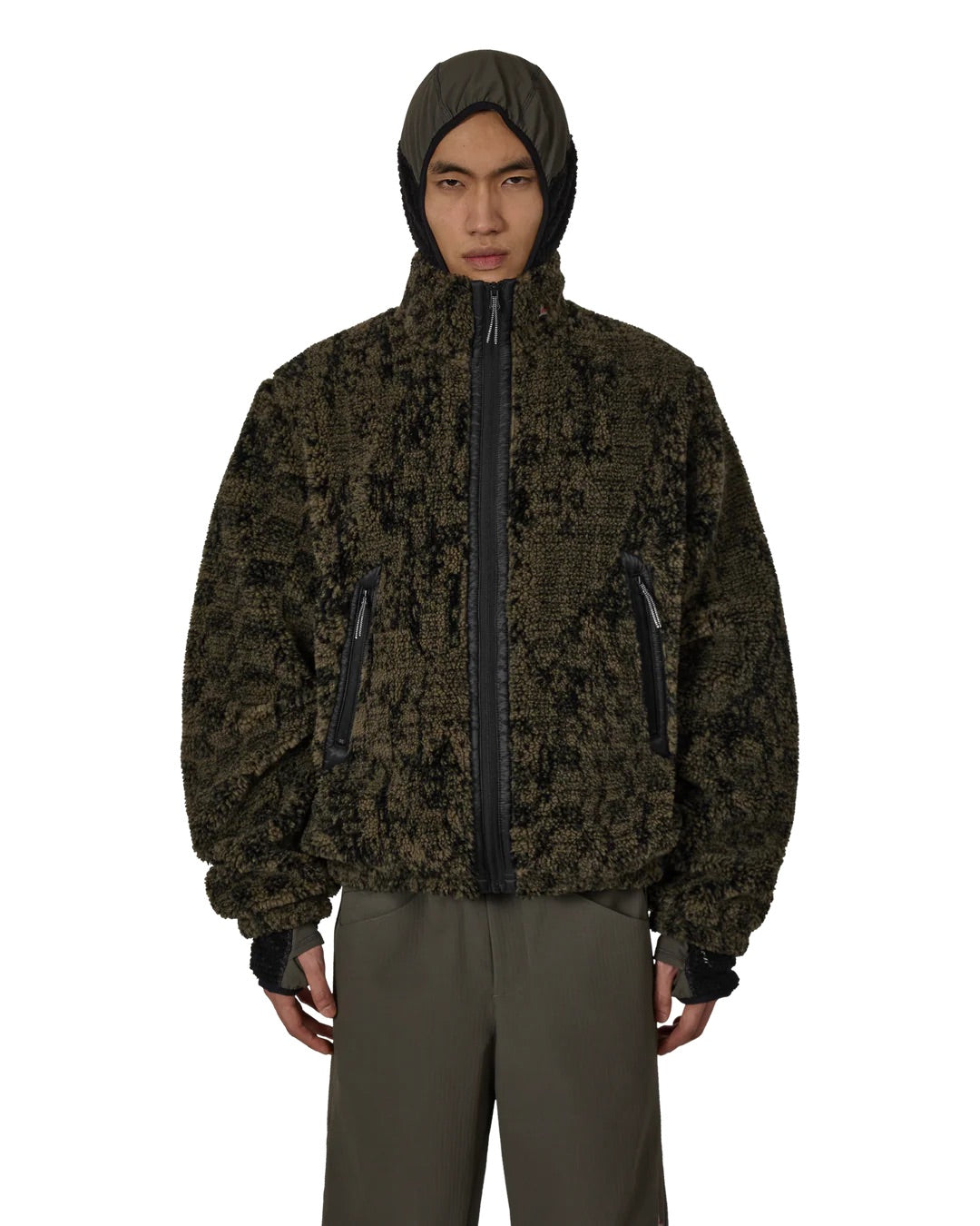 Olive Ewe Furry Jacket