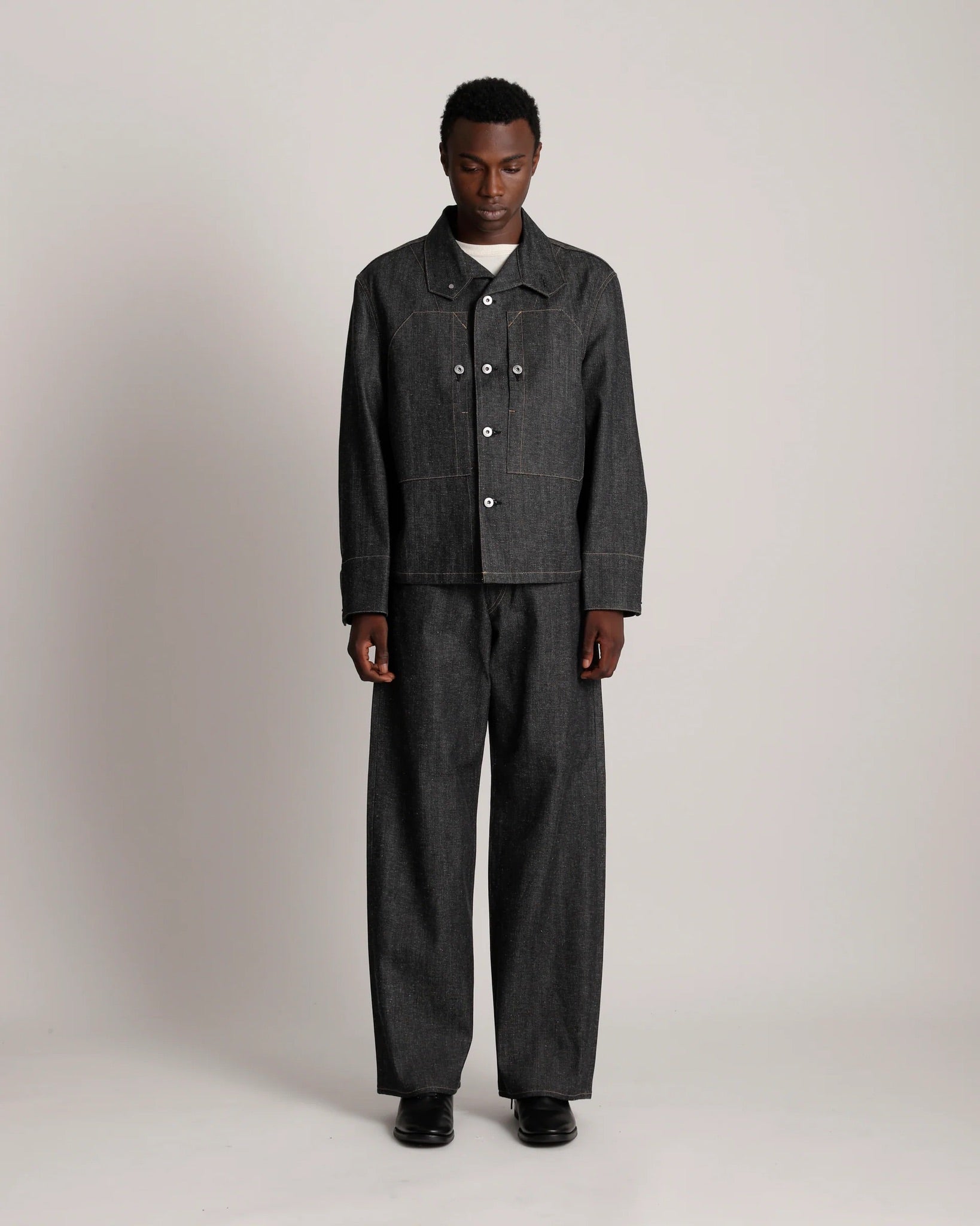 Raw Indigo Lot.715 French Navy Mechanic jacket