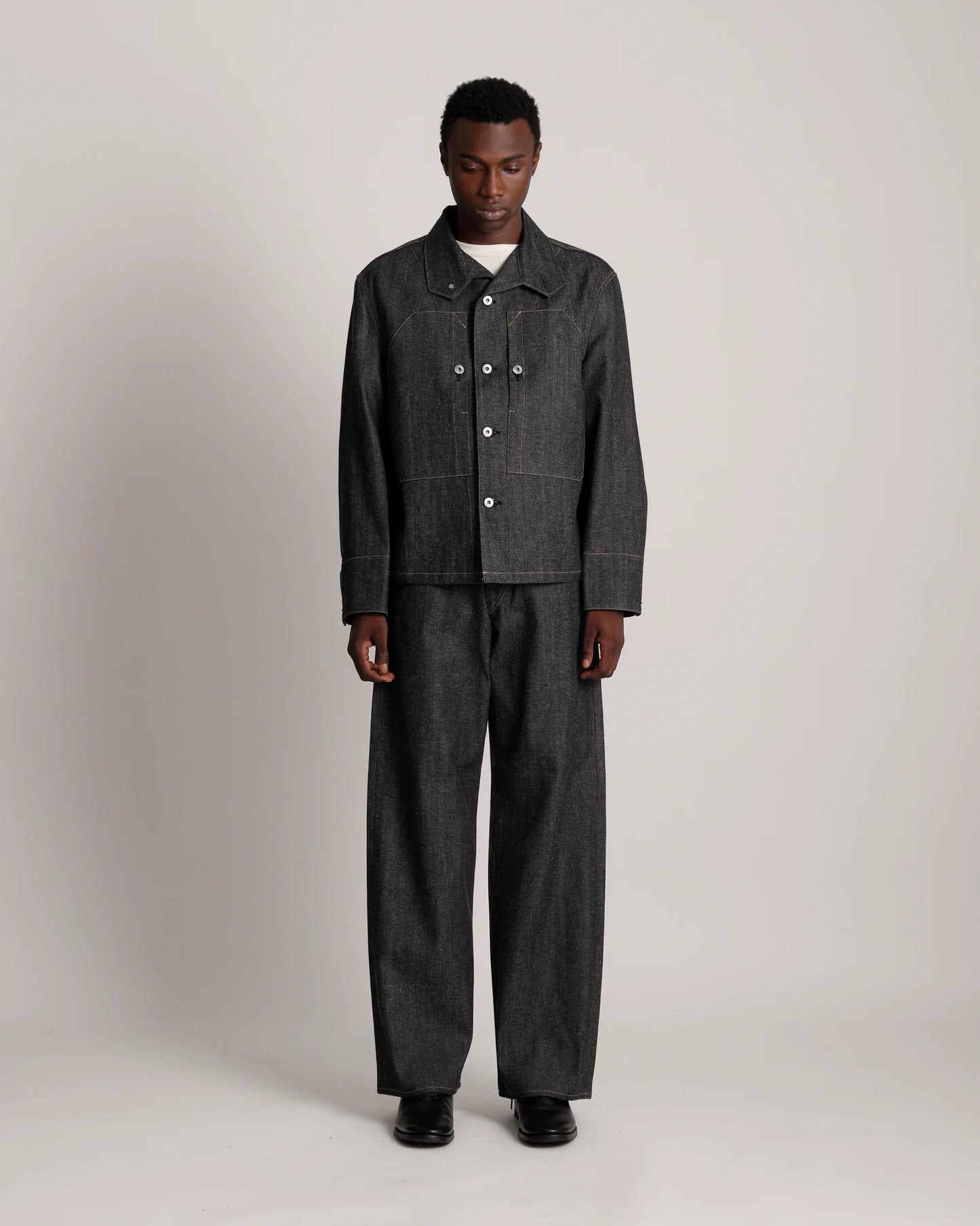 Raw Indigo Lot.715 French Navy Mechanic jacket