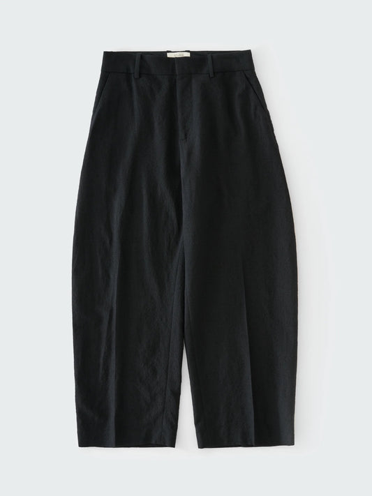 Black Fume Full Length Curved Leg Pant